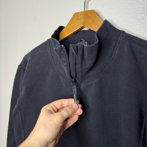 ATHLETA GIRL RETROACTIVE HALF ZIP Black Sweatshirt - Picture 4 of 9